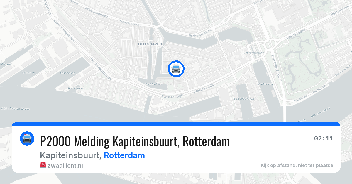 P2000 Melding Kapiteinsbuurt, Rotterdam — 26 jun 2026