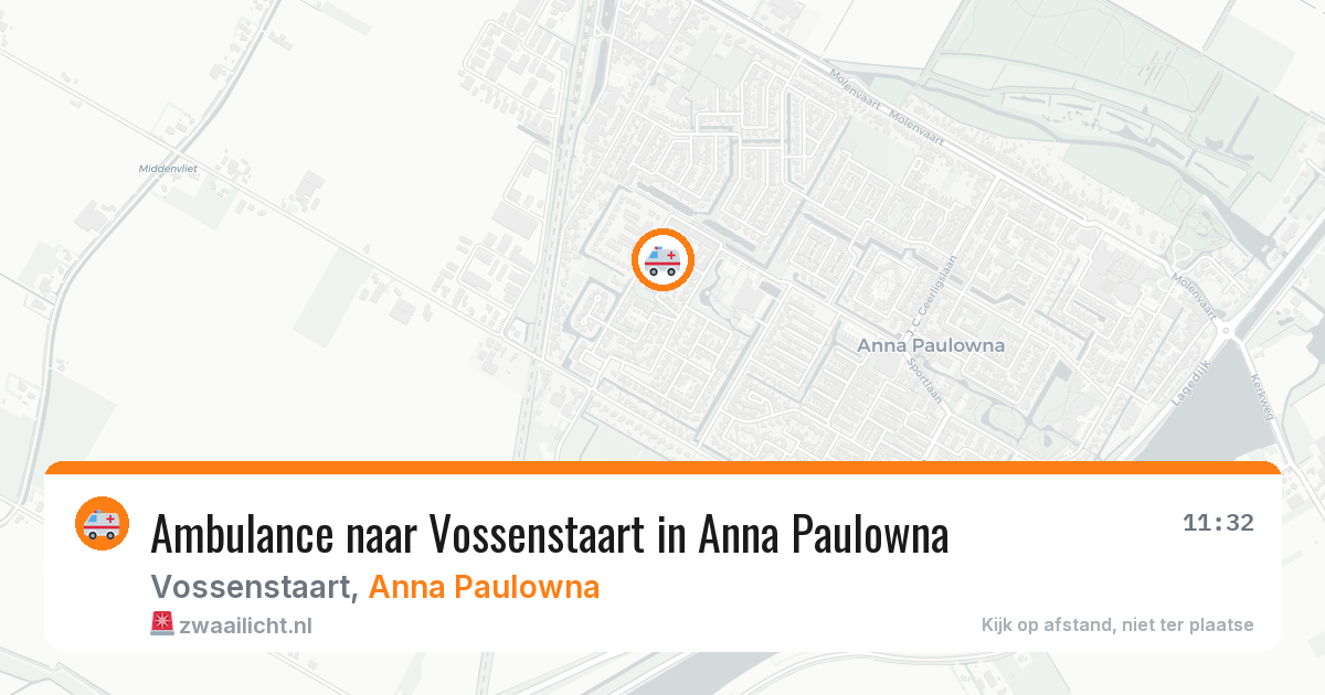 Ambulance naar Vossenstaart in Anna Paulowna — 10 apr 2026