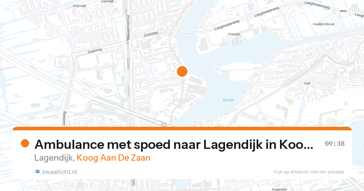 Ambulance met spoed naar Lagendijk in Koog Aan De Zaan — 10 jun 2026