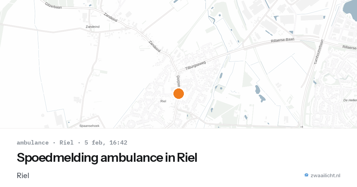 Spoedmelding ambulance in Riel — 5 feb 2026