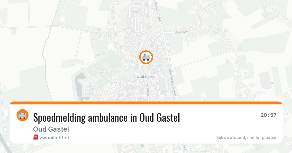 Spoedmelding ambulance in Oud Gastel — 4 jun 2026