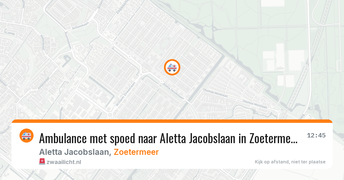 Ambulance met spoed naar Aletta Jacobslaan in Zoetermeer — 17 feb 2026