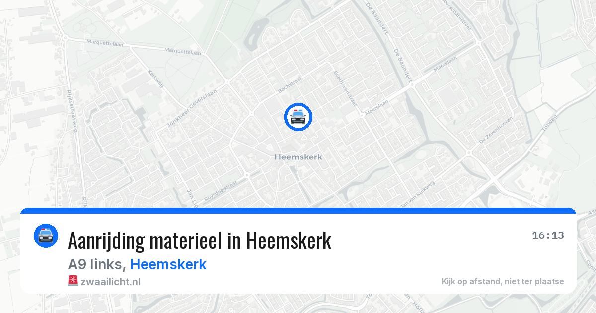 Aanrijding materieel in Heemskerk — 26 mei 2026