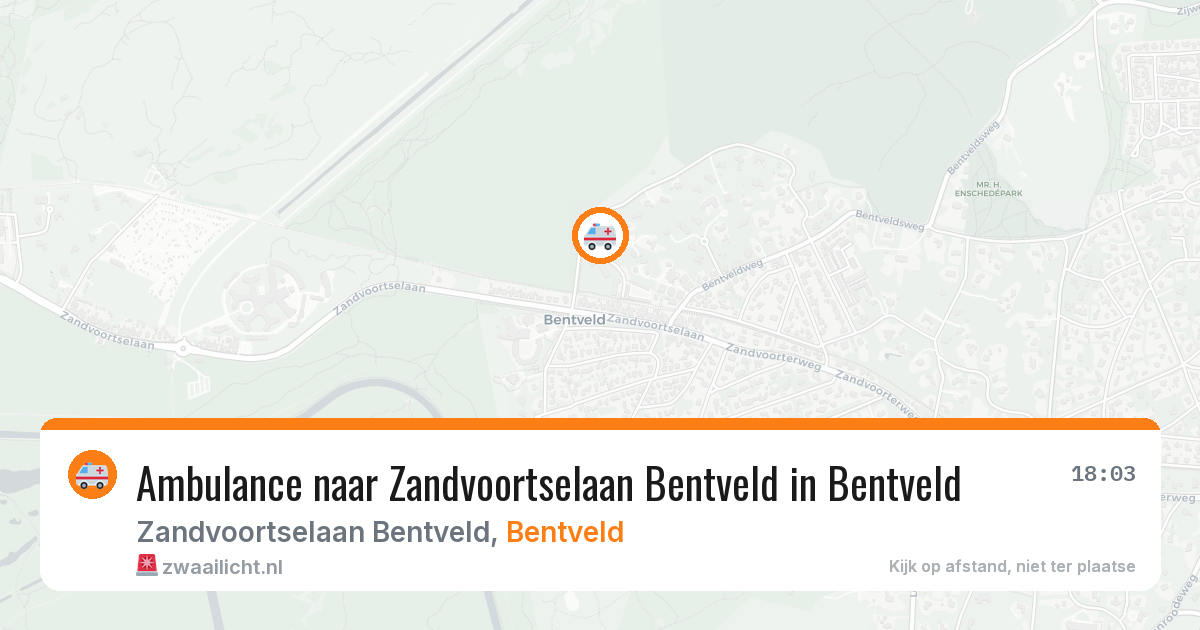Ambulance naar Zandvoortselaan Bentveld in Bentveld — 4 mei 2026