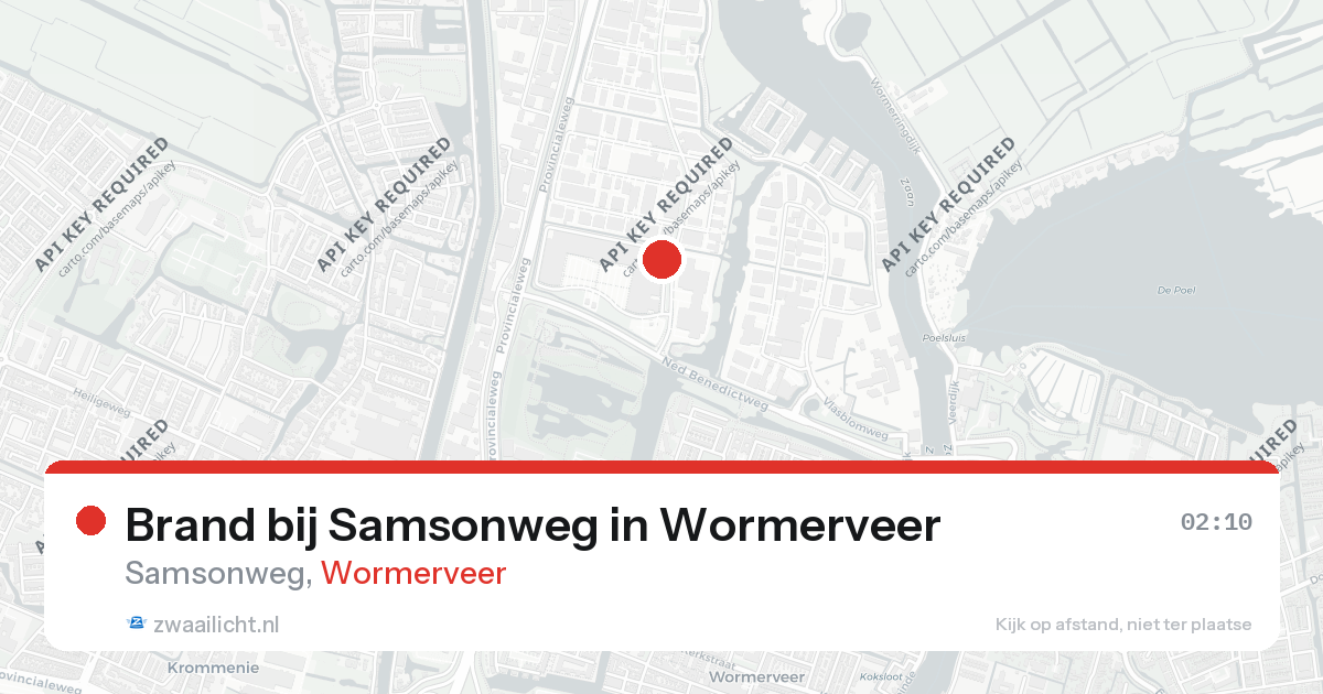 Brand bij Samsonweg in Wormerveer — 23 feb 2026