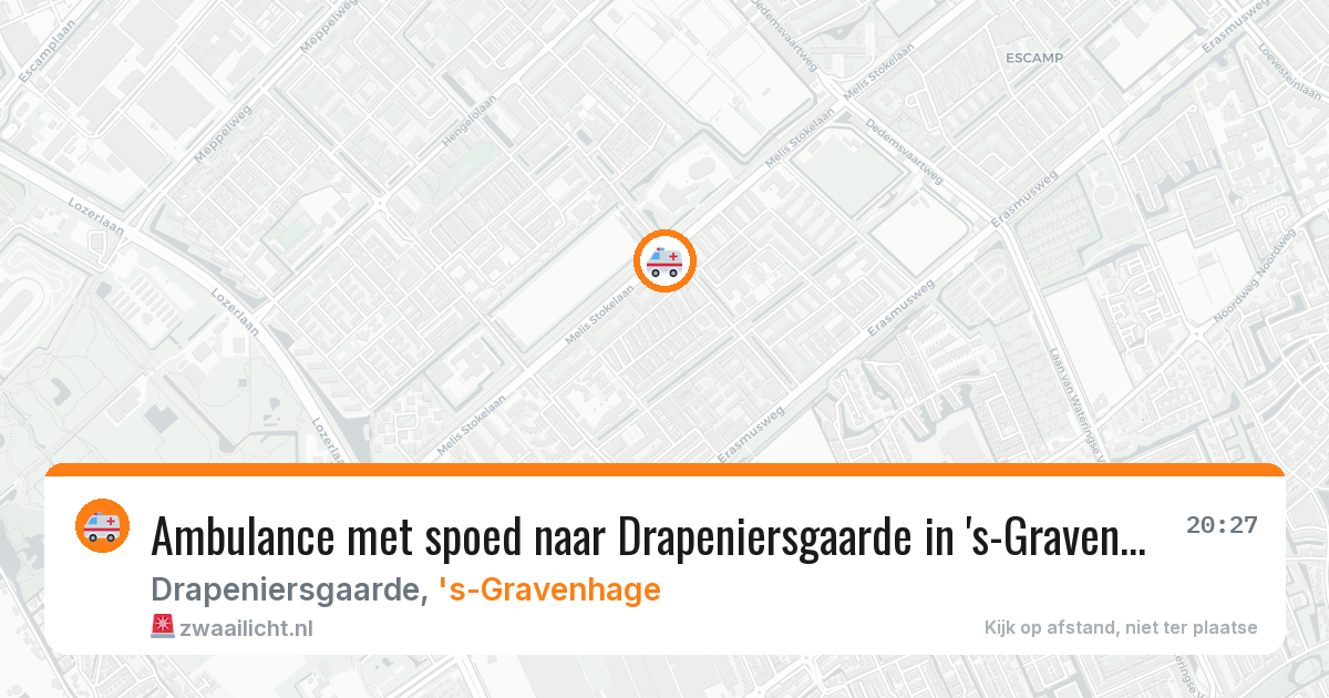 Ambulance met spoed naar Drapeniersgaarde in 's-Gravenhage — 12 feb 2026