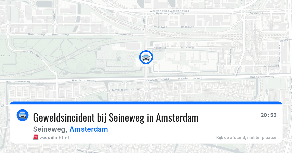 Geweldsincident bij Seineweg in Amsterdam — 12 apr 2026