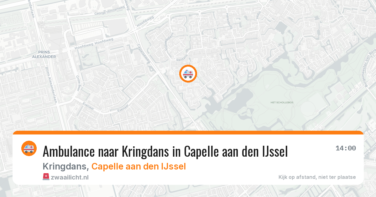 Ambulance naar Kringdans in Capelle aan den IJssel — 29 jun 2026