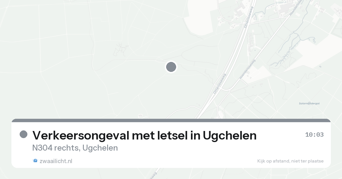 Verkeersongeval met letsel in Ugchelen — 17 aug 2026