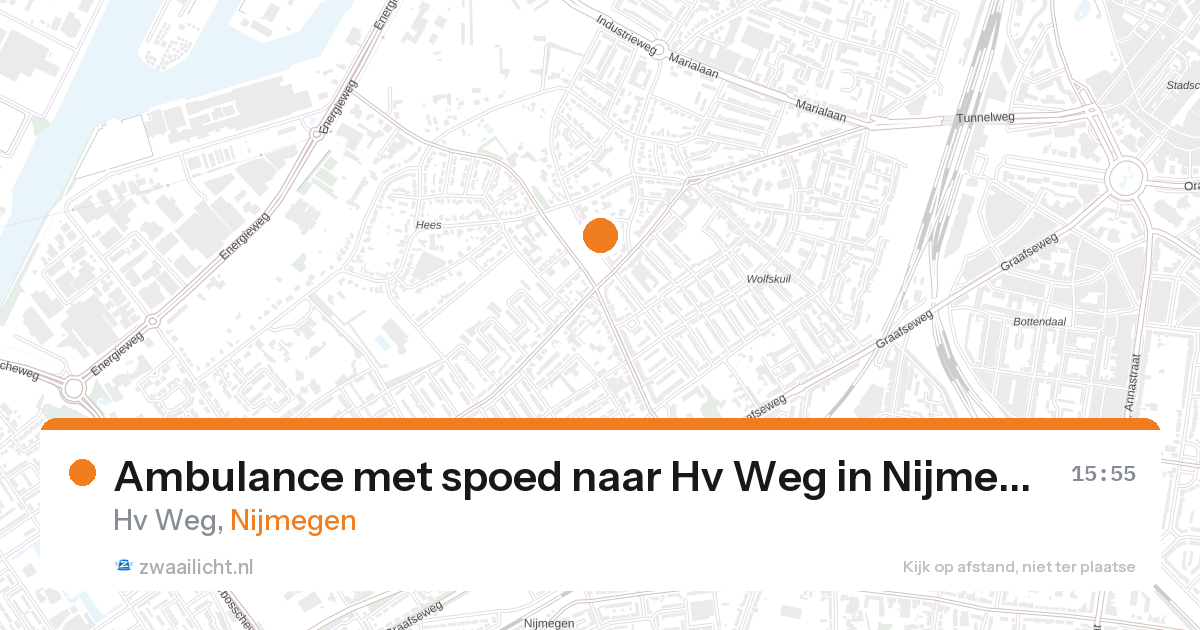 Ambulance met spoed naar Hv Weg in Nijmegen — 27 aug 2026