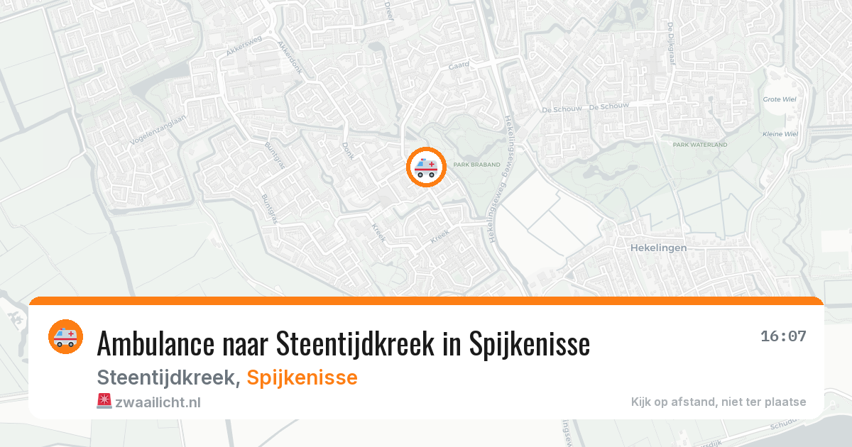 Ambulance naar Steentijdkreek in Spijkenisse — 18 mrt 2026