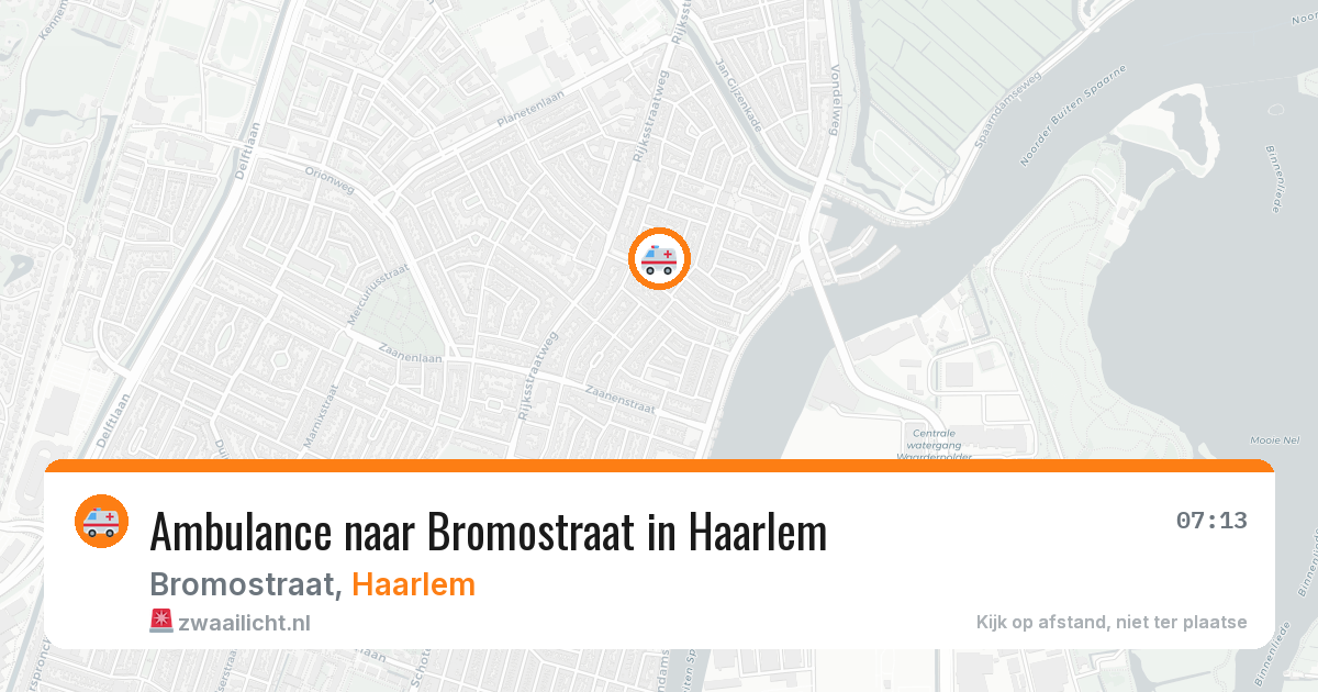 Ambulance naar Bromostraat in Haarlem — 27 mrt 2026