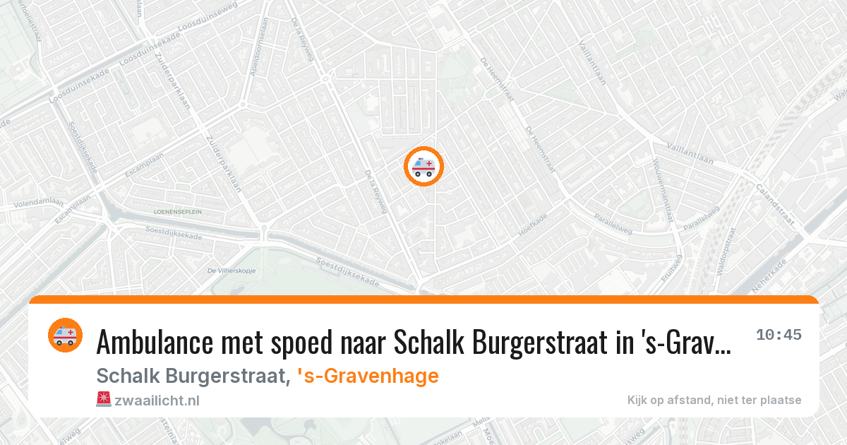 Ambulance met spoed naar Schalk Burgerstraat in 's-Gravenhage — 2 feb 2026