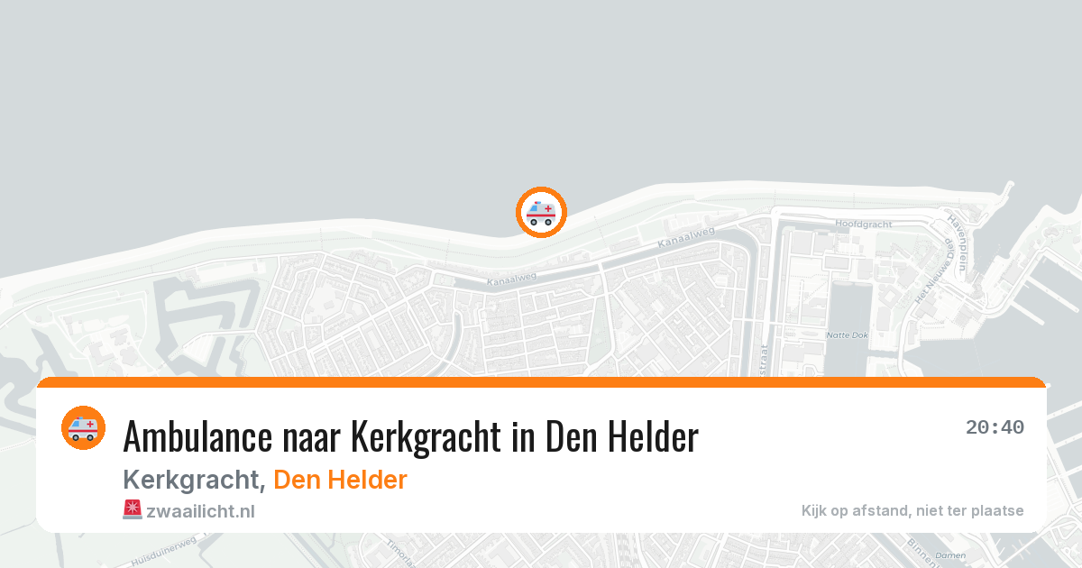 Ambulance naar Kerkgracht in Den Helder — 20 apr 2026