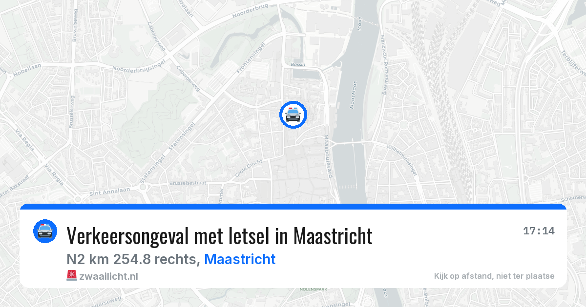 Verkeersongeval met letsel in Maastricht — 10 feb 2026