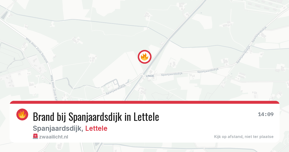 Brand bij Spanjaardsdijk in Lettele — 7 mrt 2026