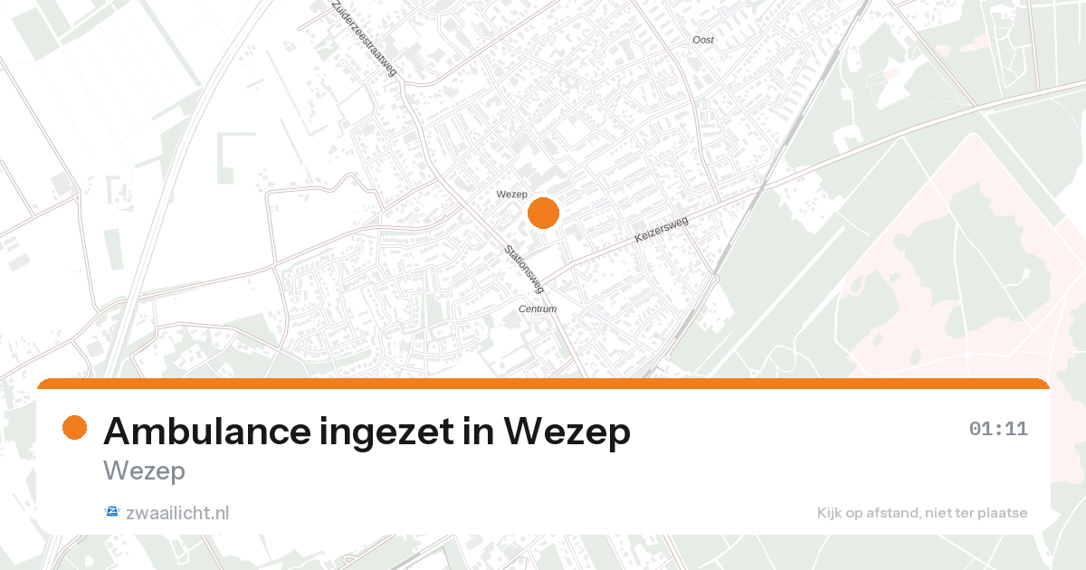 Ambulance ingezet in Wezep — 7 feb 2026