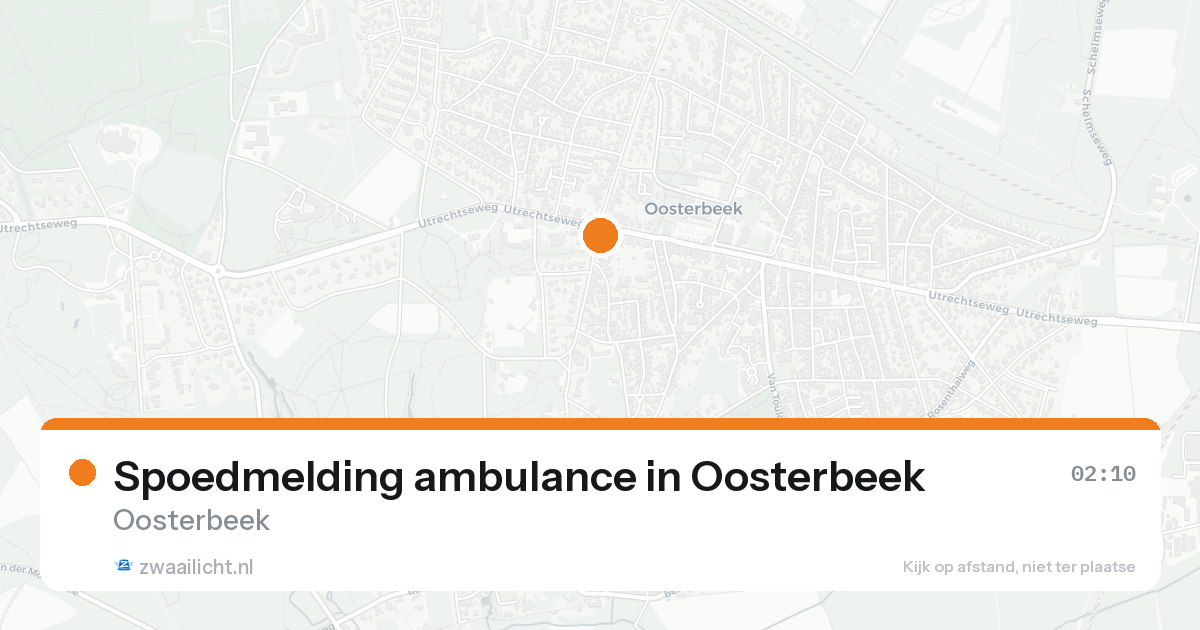 Spoedmelding ambulance in Oosterbeek — 17 aug 2026