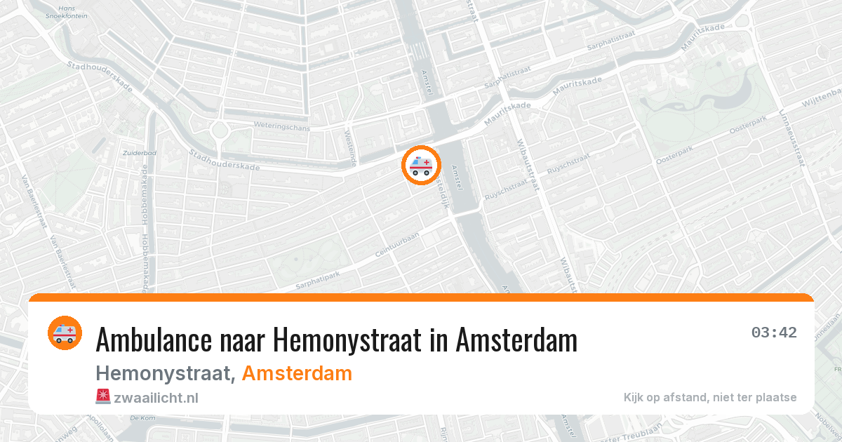 Ambulance naar Hemonystraat in Amsterdam — 5 mei 2026