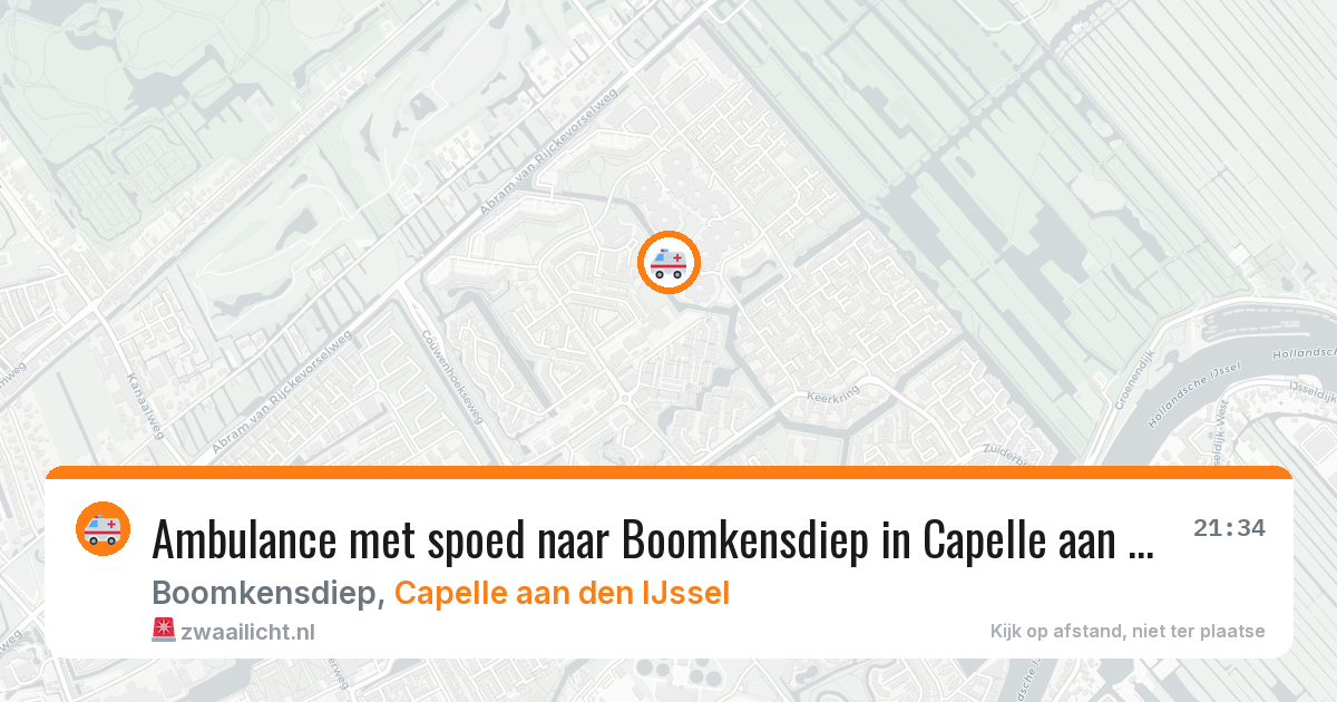 Ambulance met spoed naar Boomkensdiep in Capelle aan den IJssel — 7 apr 2026