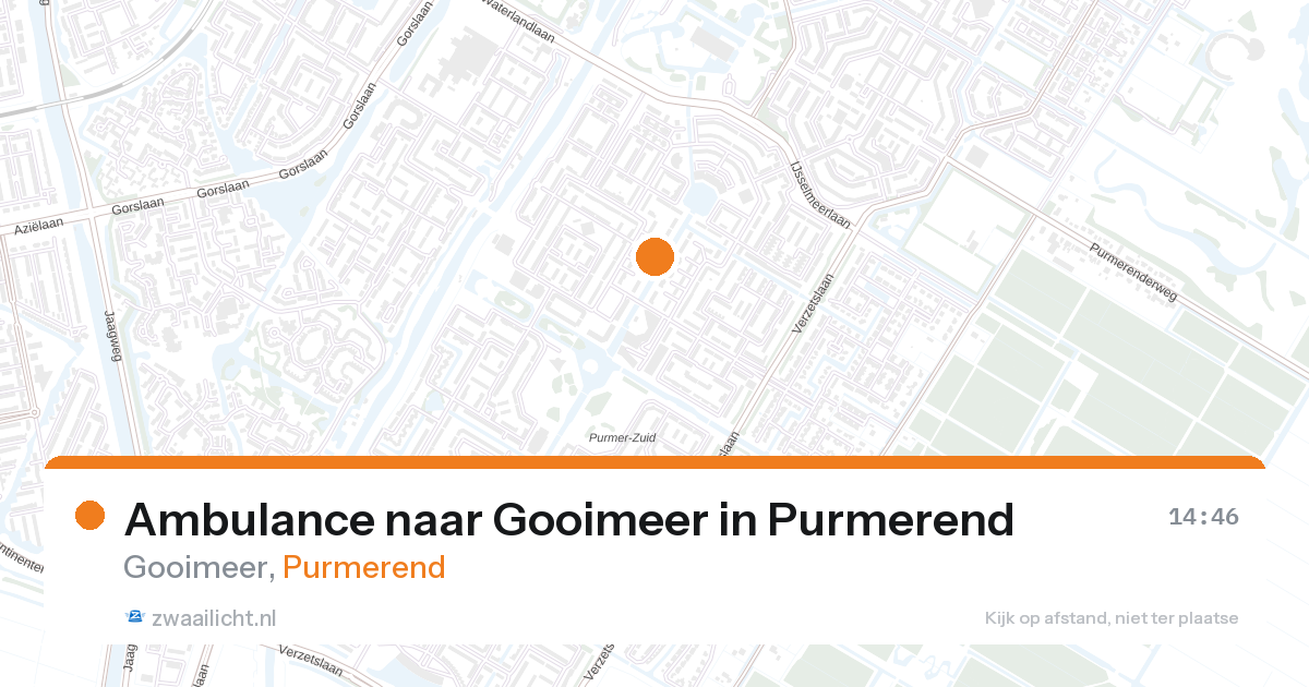 Ambulance naar Gooimeer in Purmerend — 26 jul 2026