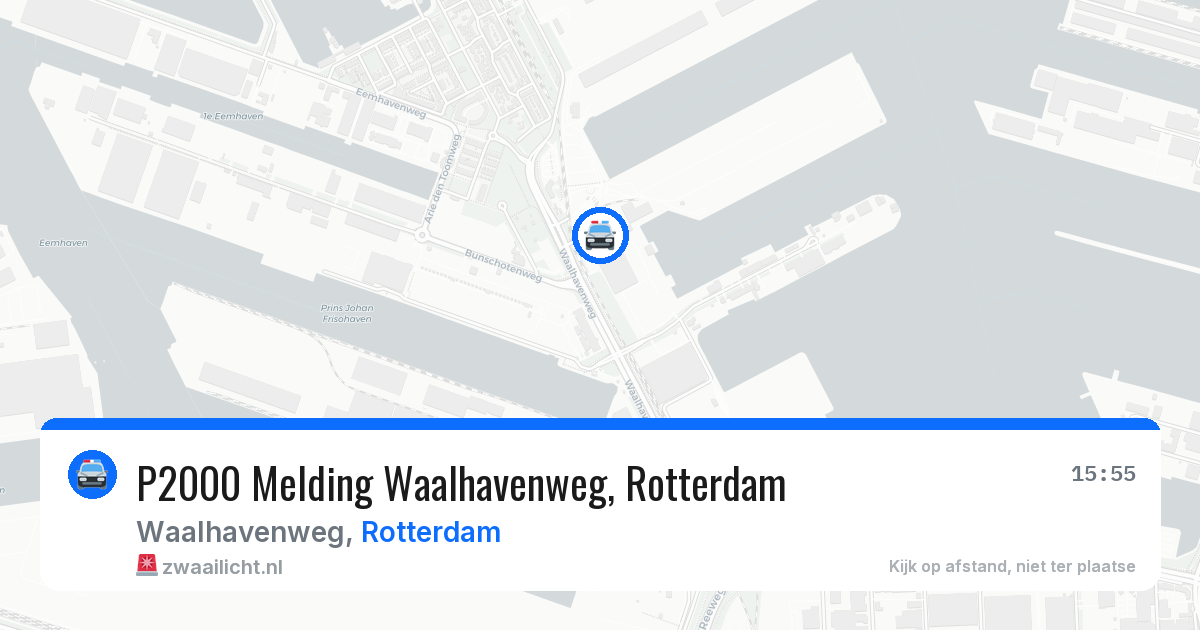 P2000 Melding Waalhavenweg, Rotterdam — 28 jun 2026