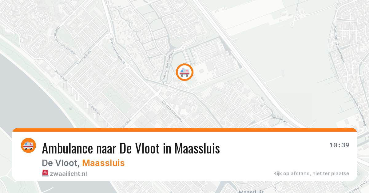 Ambulance naar De Vloot in Maassluis — 14 aug 2026