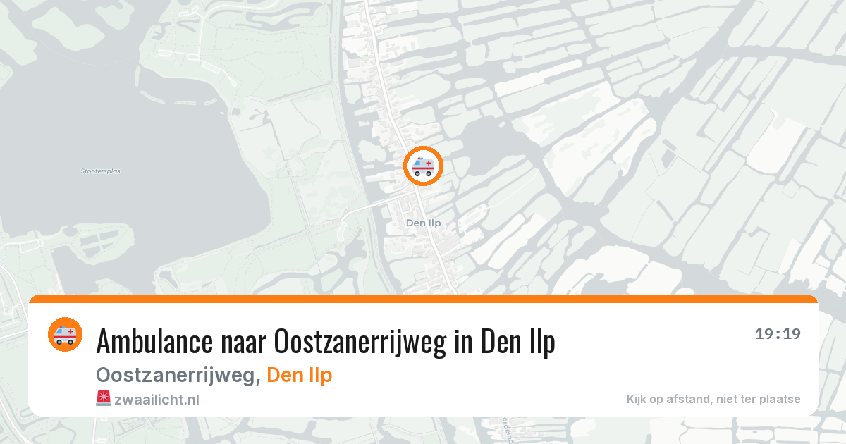Ambulance naar Oostzanerrijweg in Den Ilp — 26 mei 2026