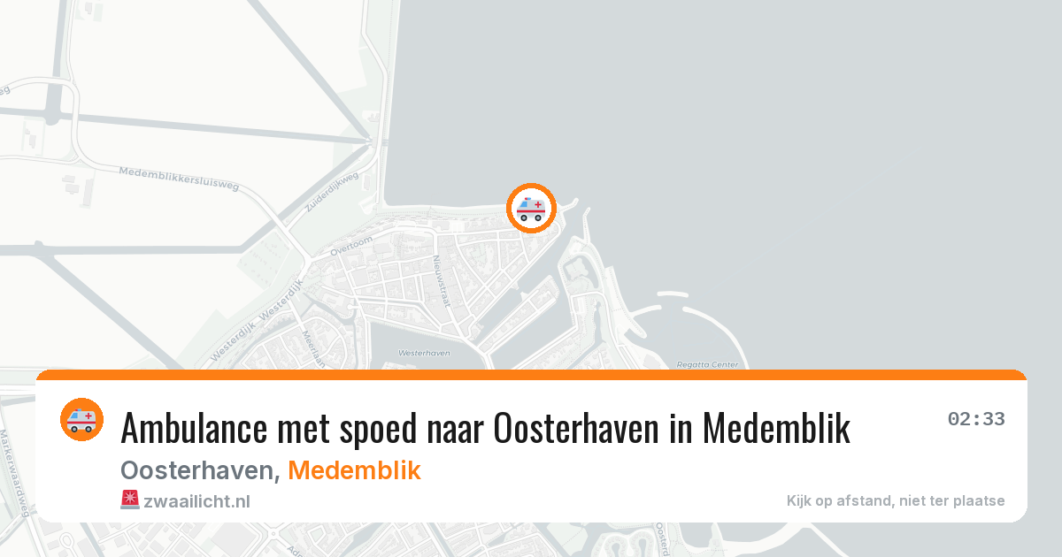 Ambulance met spoed naar Oosterhaven in Medemblik — 1 jul 2026