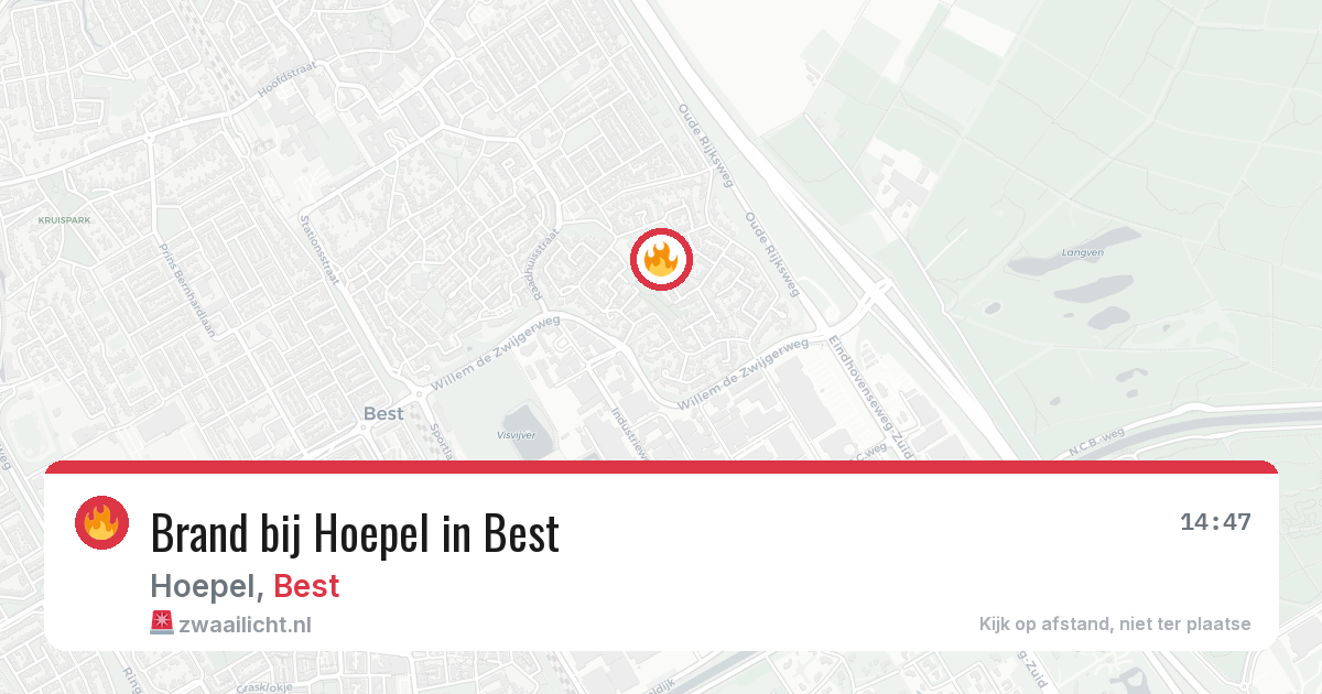 Brand bij Hoepel in Best — 28 jun 2026