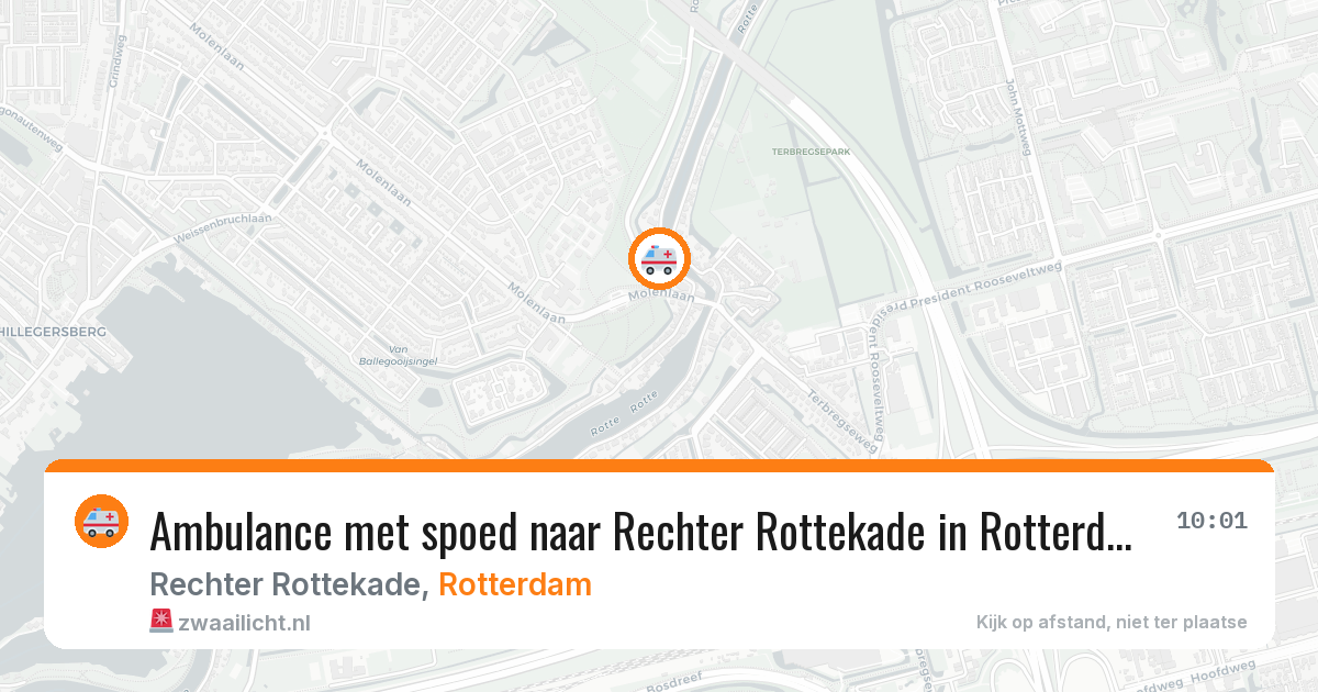 Ambulance met spoed naar Rechter Rottekade in Rotterdam — 24 mrt 2026