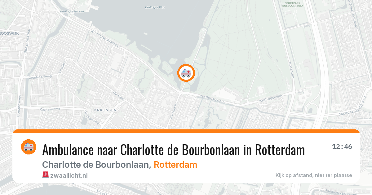 Ambulance naar Charlotte de Bourbonlaan in Rotterdam — 25 jun 2026