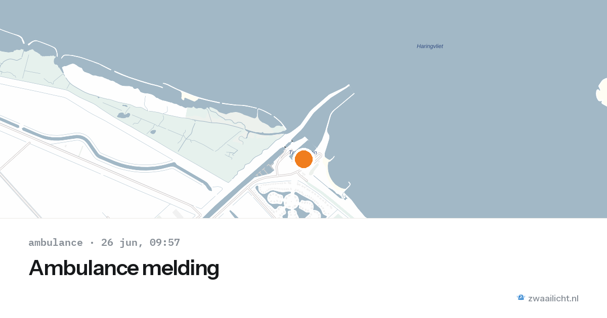 Ambulance melding — 26 jun 2026