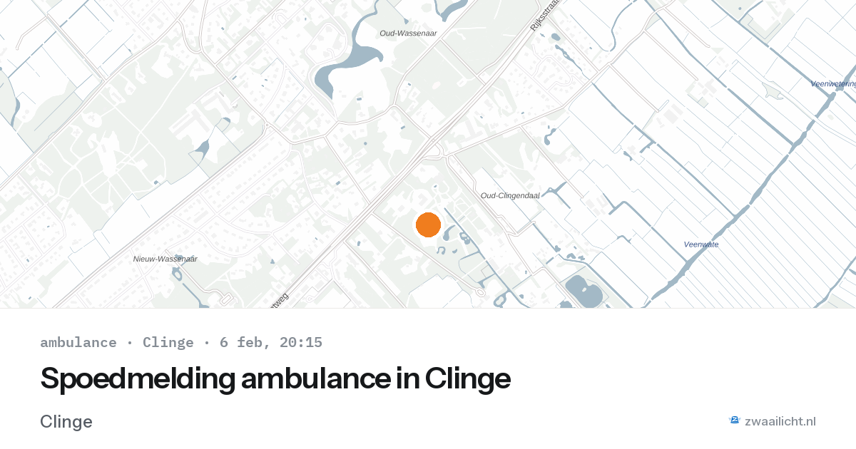 Spoedmelding ambulance in Clinge — 6 feb 2026
