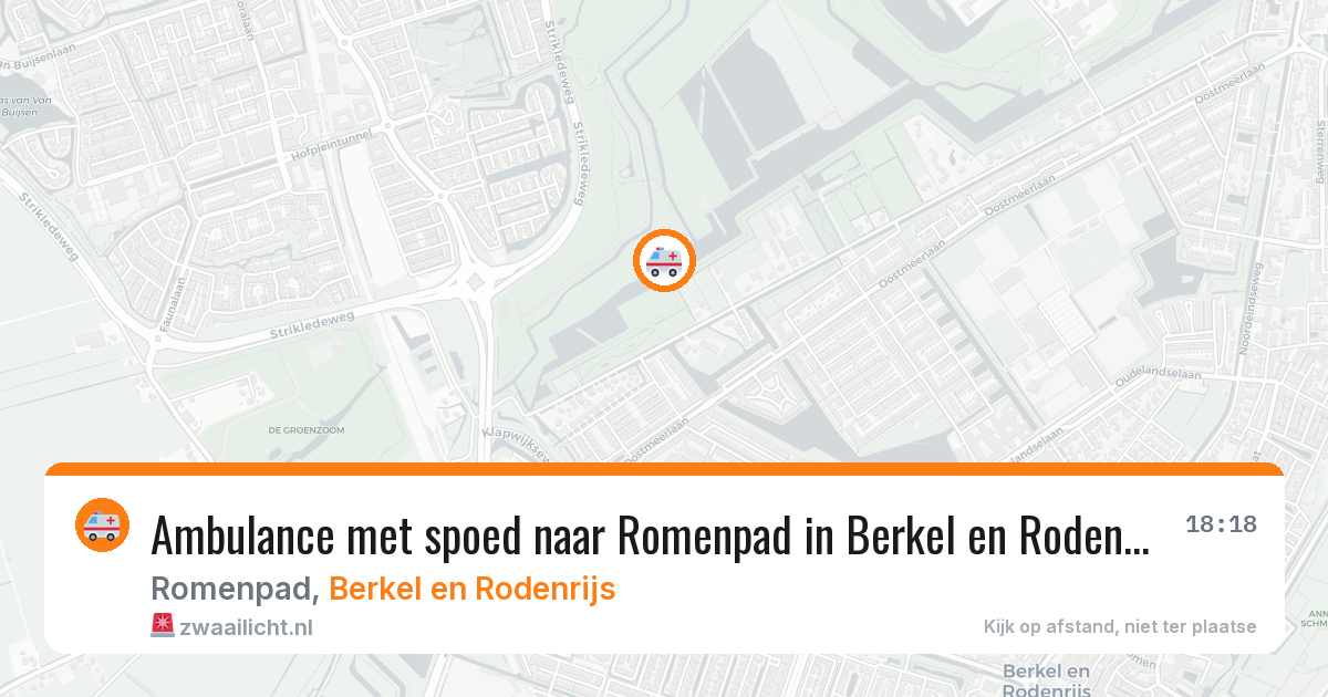 Ambulance met spoed naar Romenpad in Berkel en Rodenrijs — 7 apr 2026