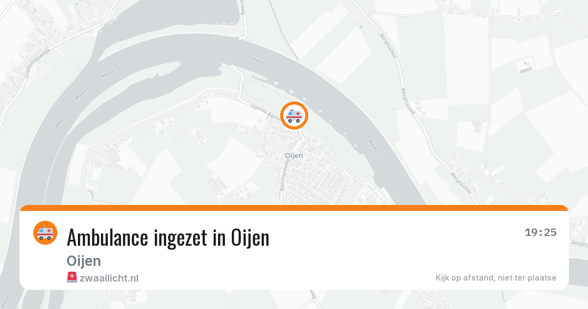 Ambulance ingezet in Oijen — 31 jul 2026