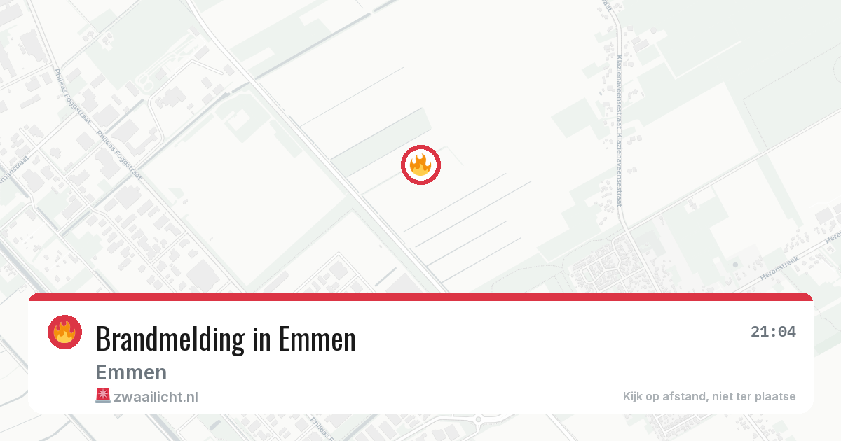 Brandmelding in Emmen — 30 jun 2026