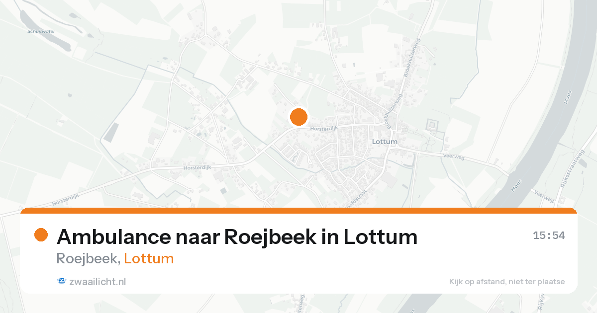 Ambulance naar Roejbeek in Lottum — 11 aug 2026