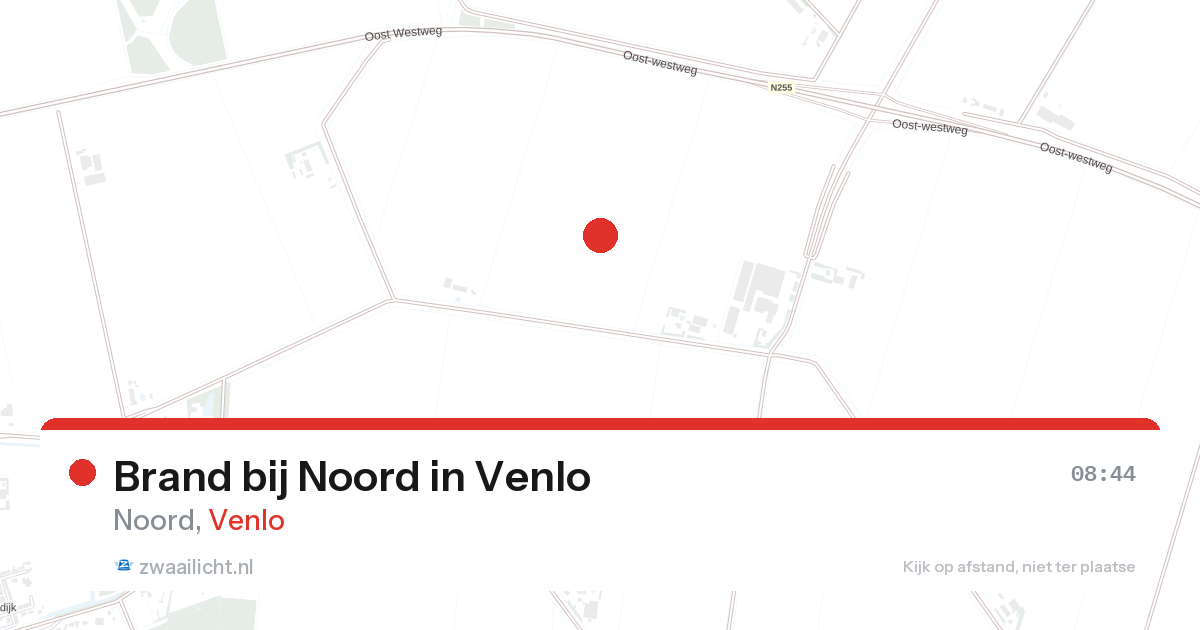 Brand bij Noord in Venlo — 12 aug 2026