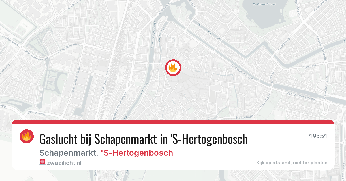 Gaslucht bij Schapenmarkt in 'S-Hertogenbosch — 28 jan 2026