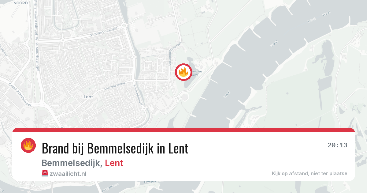 Brand bij Bemmelsedijk in Lent — 10 jul 2026