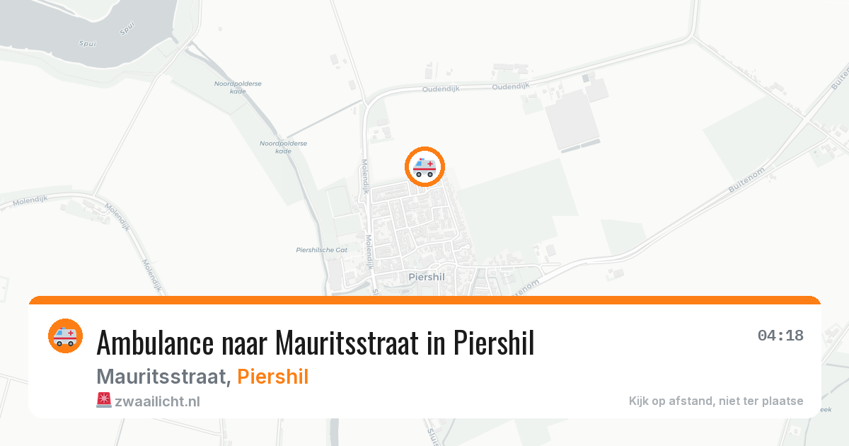 Ambulance naar Mauritsstraat in Piershil — 10 mei 2026