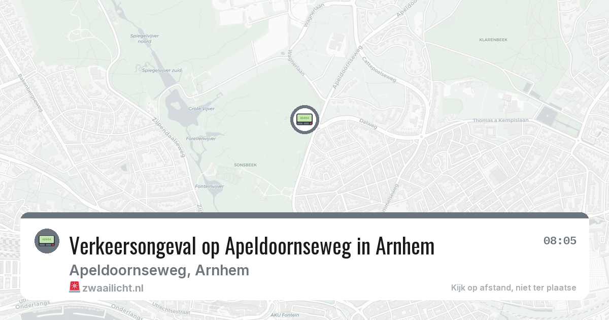 Verkeersongeval op Apeldoornseweg in Arnhem — 14 jul 2026