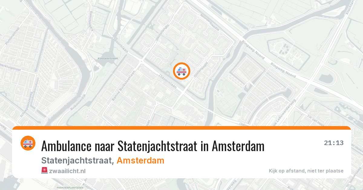 Ambulance naar Statenjachtstraat in Amsterdam — 8 jul 2026