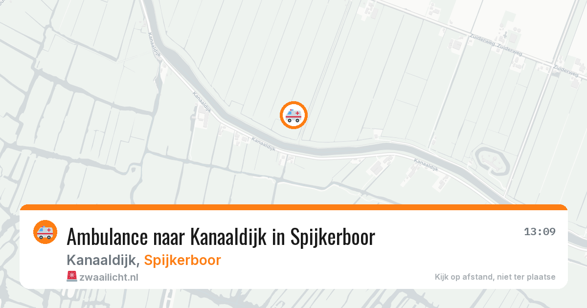 Ambulance naar Kanaaldijk in Spijkerboor — 25 apr 2026