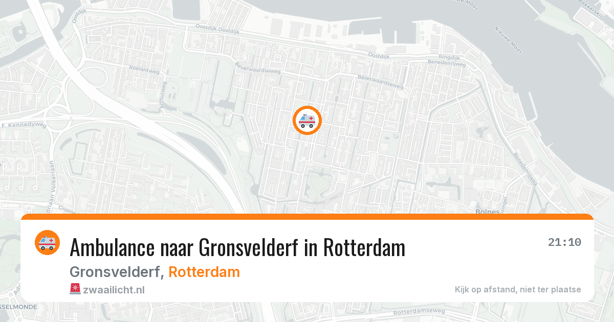 Ambulance naar Gronsvelderf in Rotterdam — 26 jun 2026