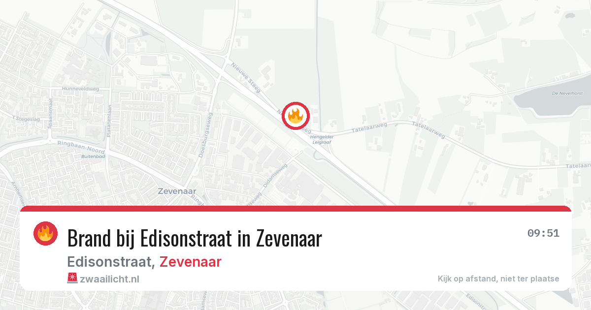 Brand bij Edisonstraat in Zevenaar — 7 jul 2026