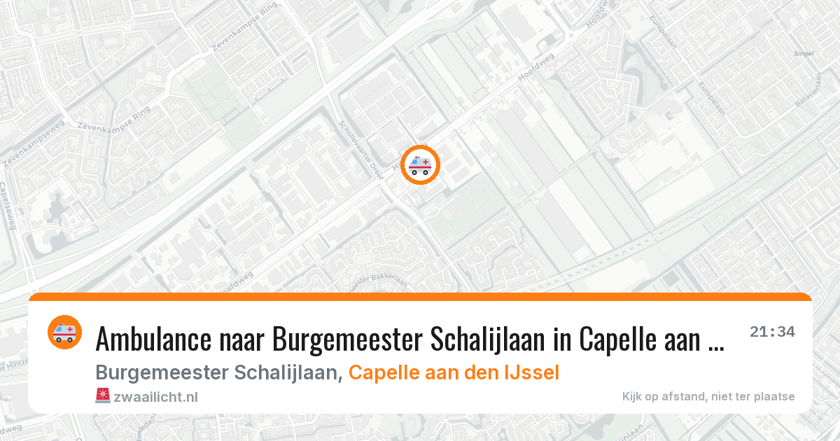 Ambulance naar Burgemeester Schalijlaan in Capelle aan den IJssel — 13 mei 2026