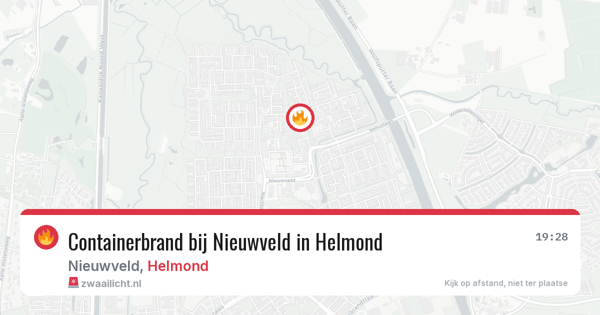 Containerbrand bij Nieuwveld in Helmond — 3 jun 2026