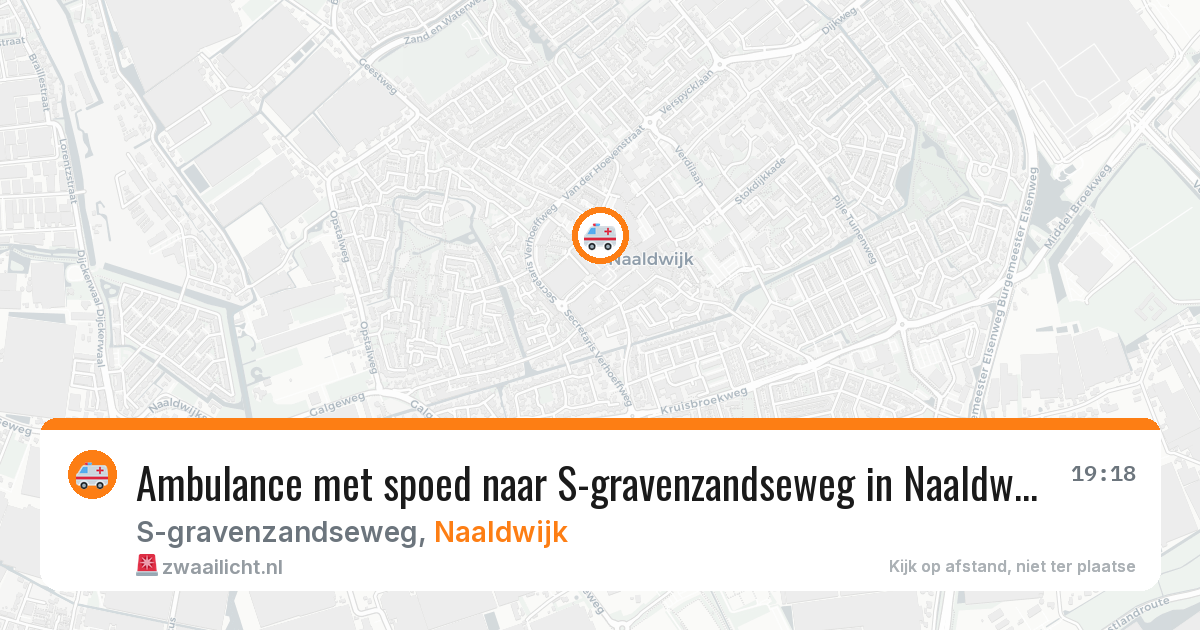 Ambulance met spoed naar S-gravenzandseweg in Naaldwijk — 9 apr 2026